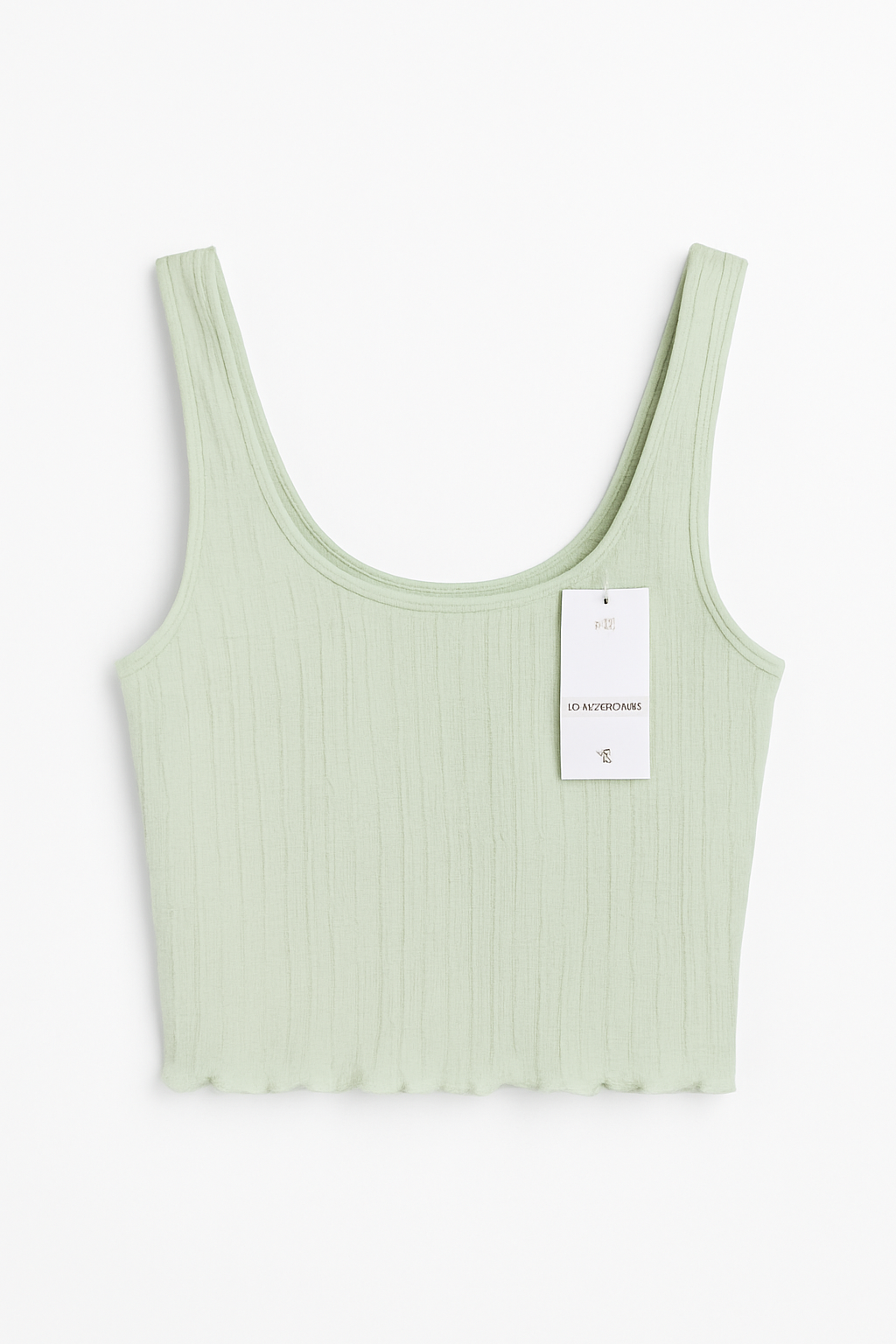 Women’s Secret Mint Textured Ribbed Crop Top