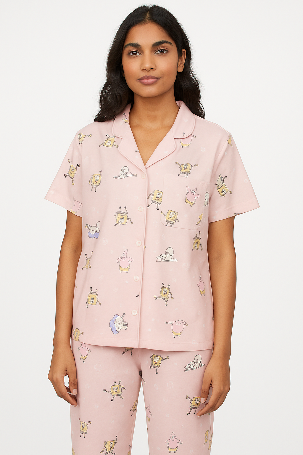 Women’s Secret SpongeBob Print Pajama Set
