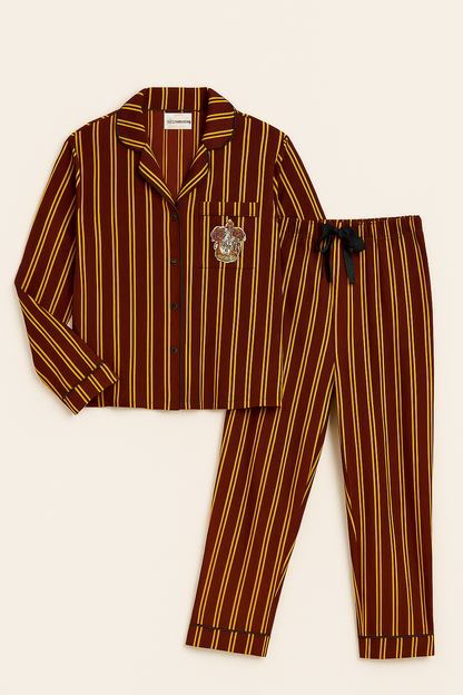 Women’s Secret Harry Potter Gryffindor Striped Pajama Set