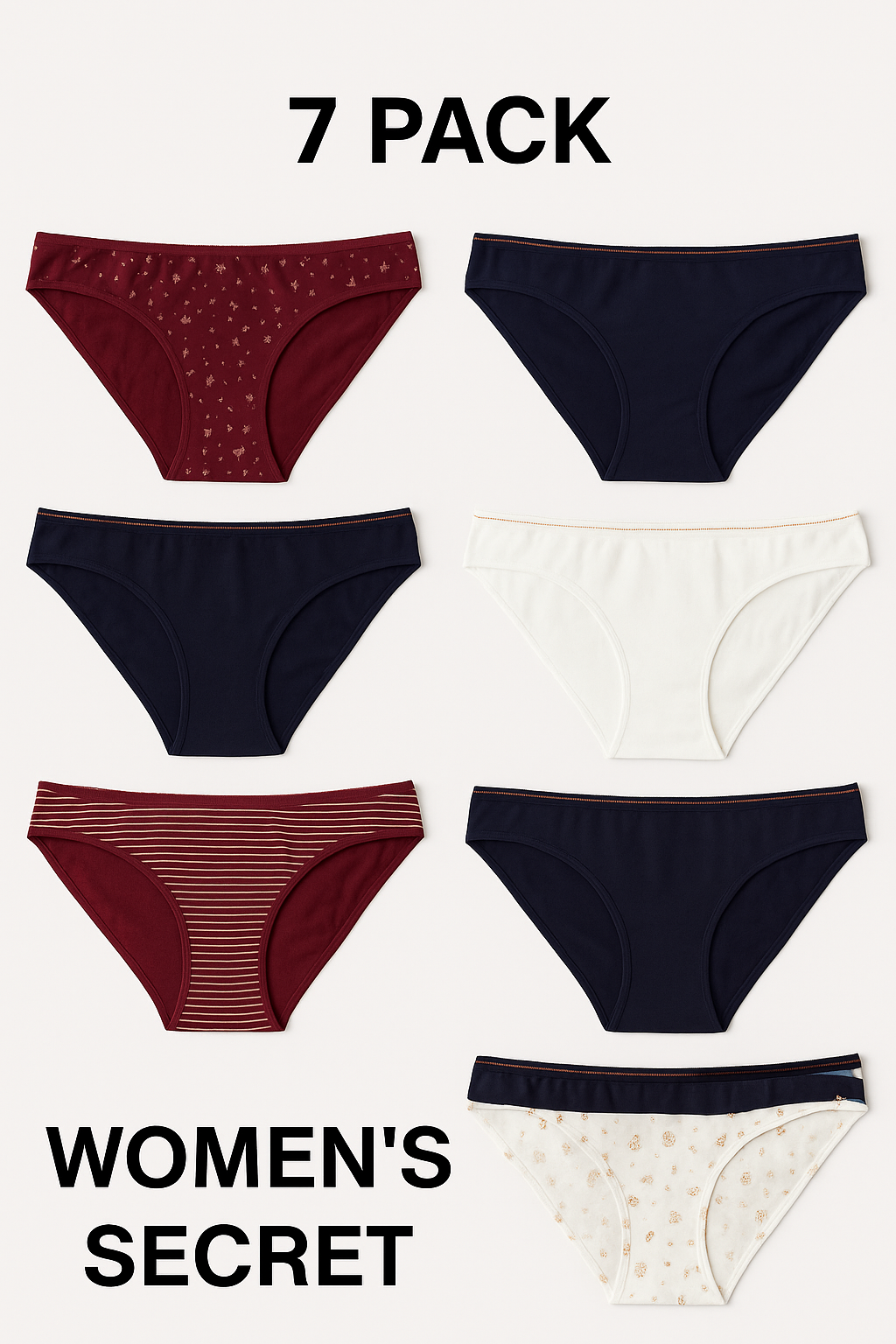 Women’s Secret Harry Potter 7-Pack Panty Set – Limited Edition