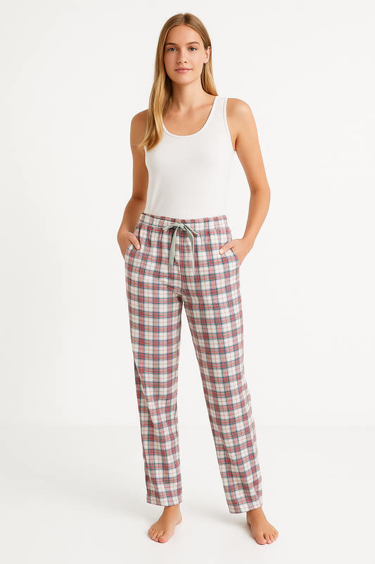 Women’s Secret Plaid Pajama Pants with Drawstring