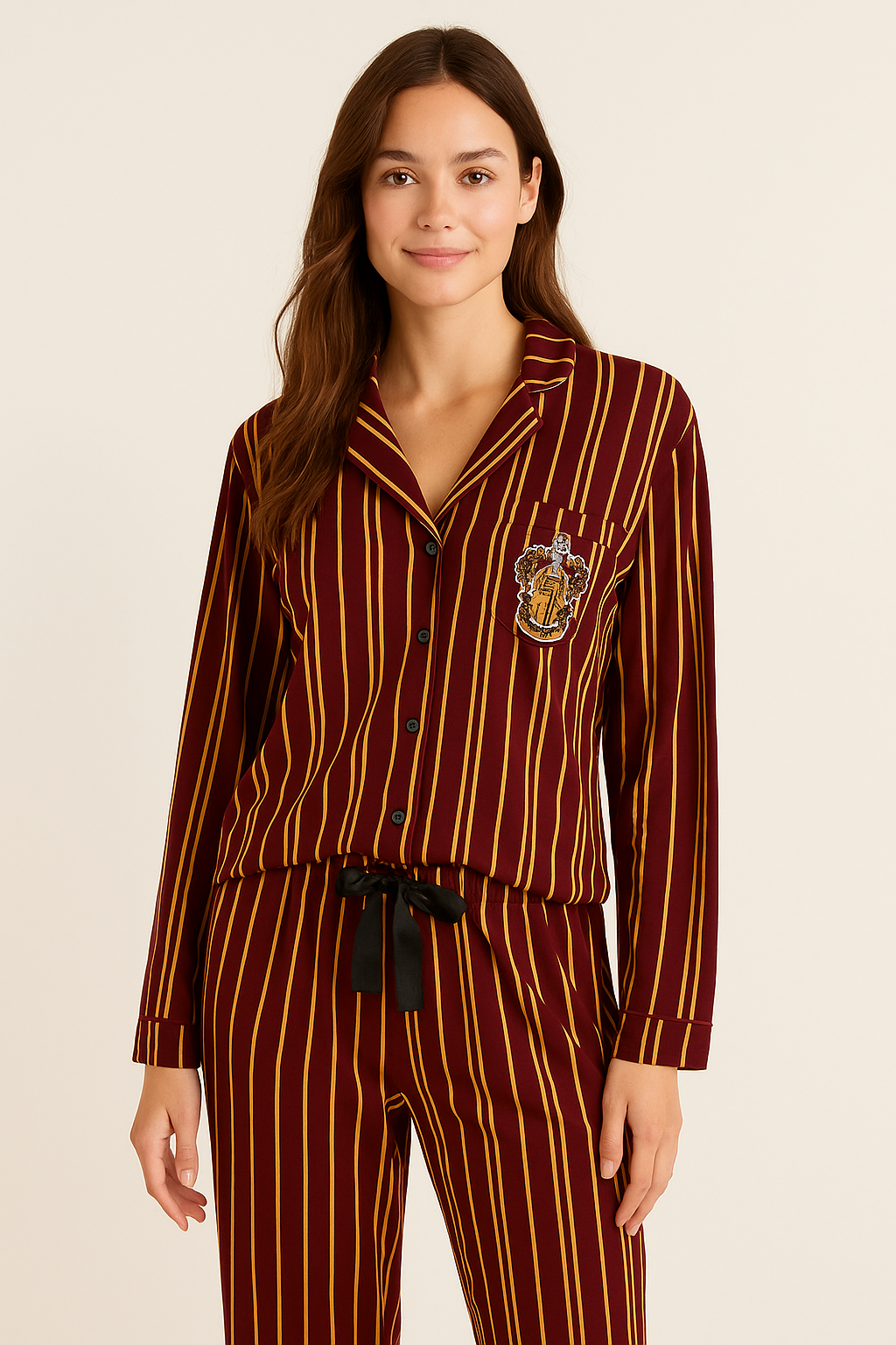 Women’s Secret Harry Potter Gryffindor Striped Pajama Set