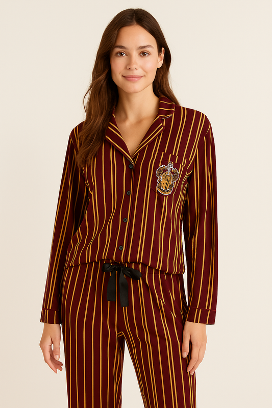 Women’s Secret Harry Potter Gryffindor Striped Pajama Set