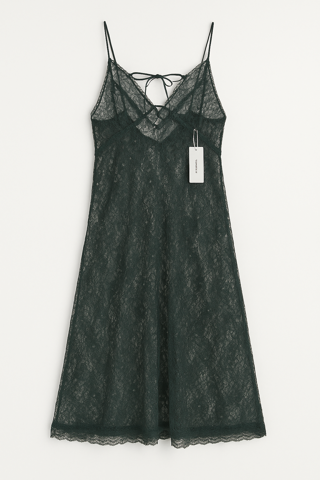 Women's Secret Dark Green Lace Nightgown - Elegant Sleepwear